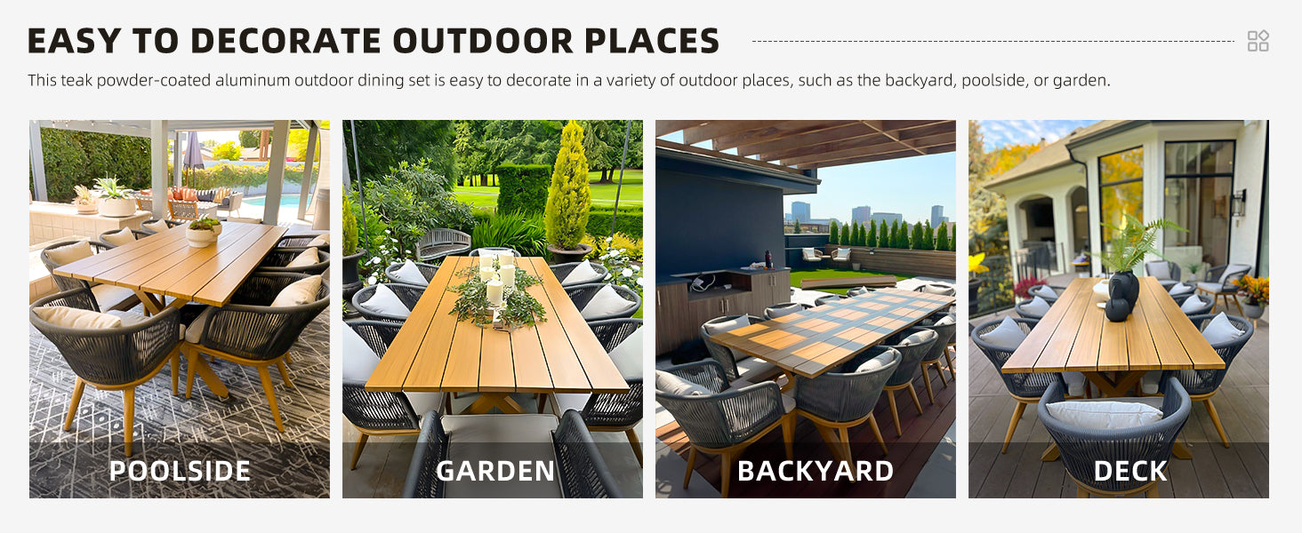 PURPLE LEAF Dining Set