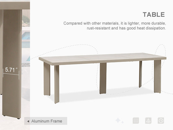 PURPLE LEAF Dining Set