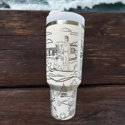 The Little Merthtmaid Quencher H2.0 FlowState? Tumbler | 30/40 OZ