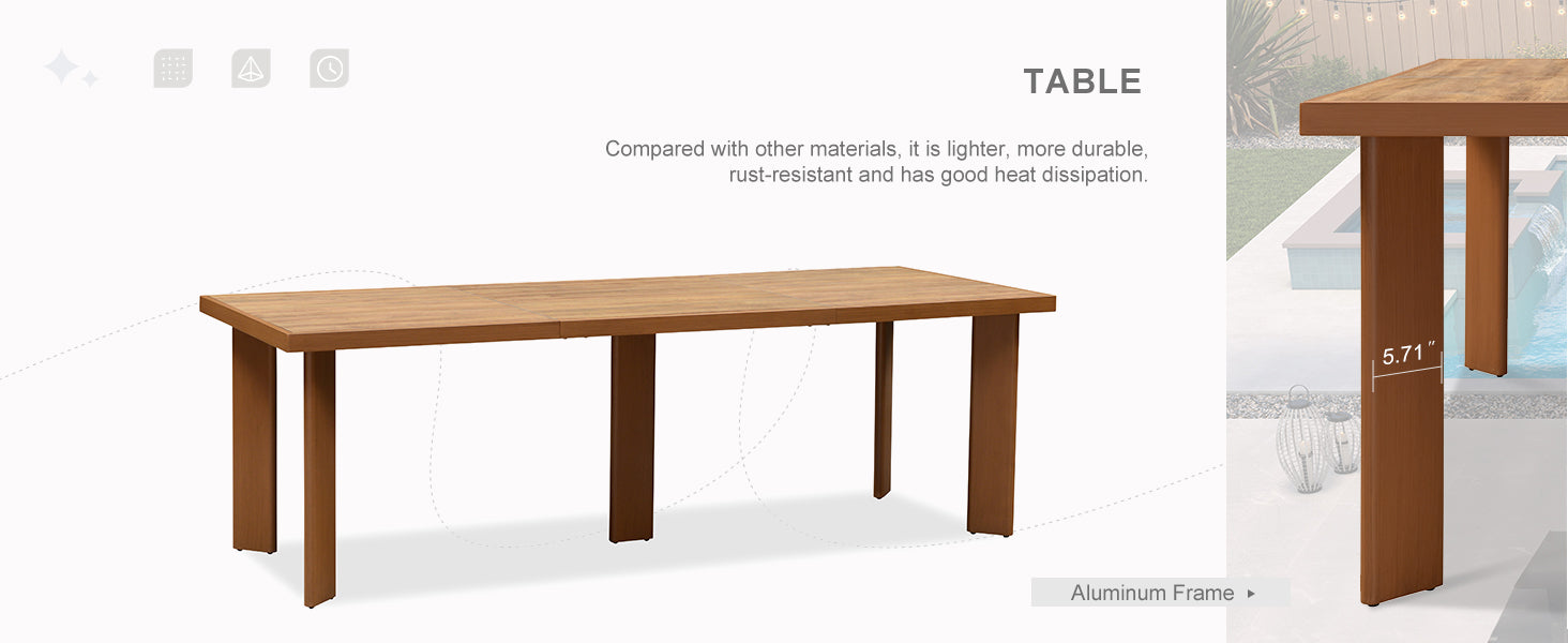 PURPLE LEAF Dining Set