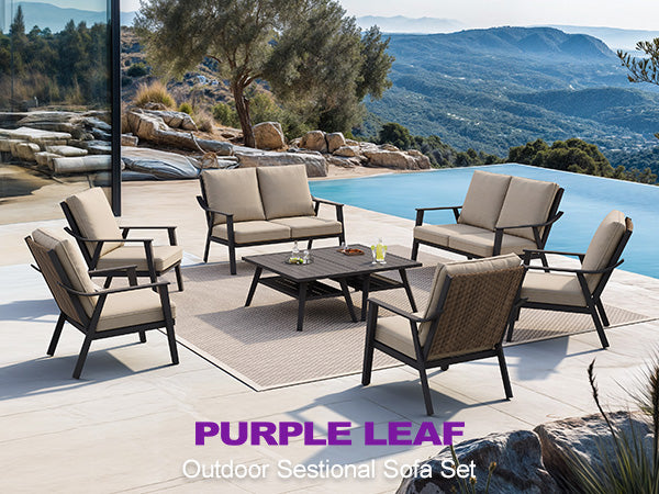 PURPLE LEAF Patio Conversation Set