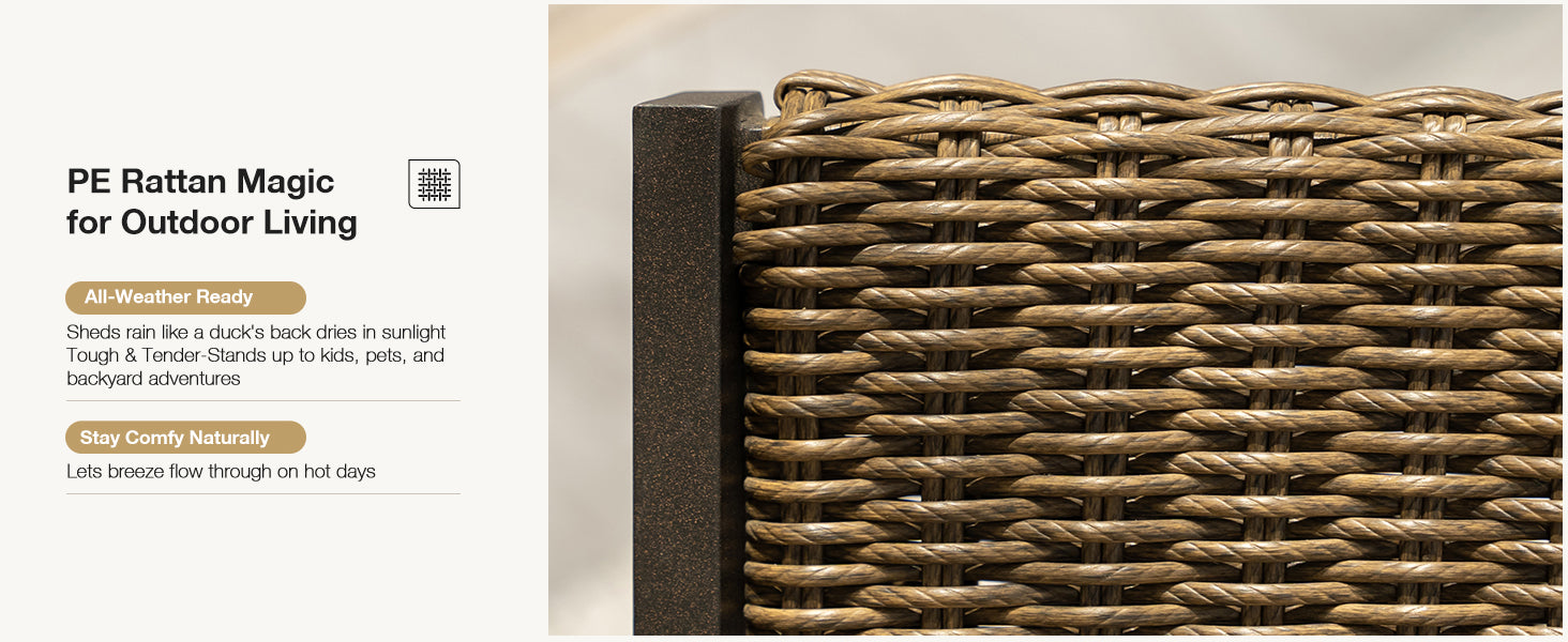 PURPLE LEAF Patio Conversation Set