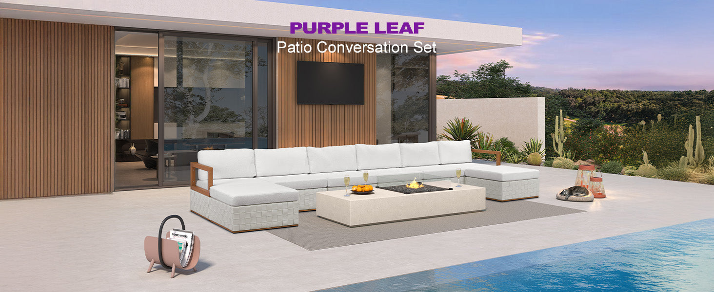 PURPLE LEAF Patio Conversation Set