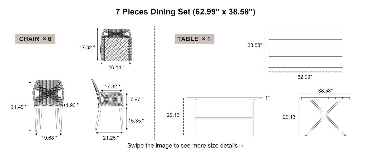 PURPLE LEAF Dining Set