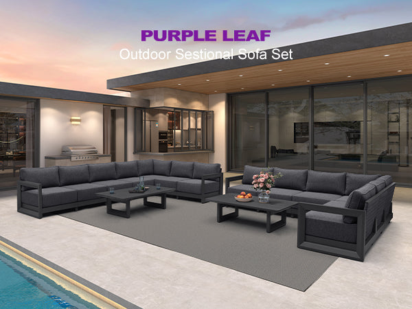 PURPLE LEAF Patio Conversation Set