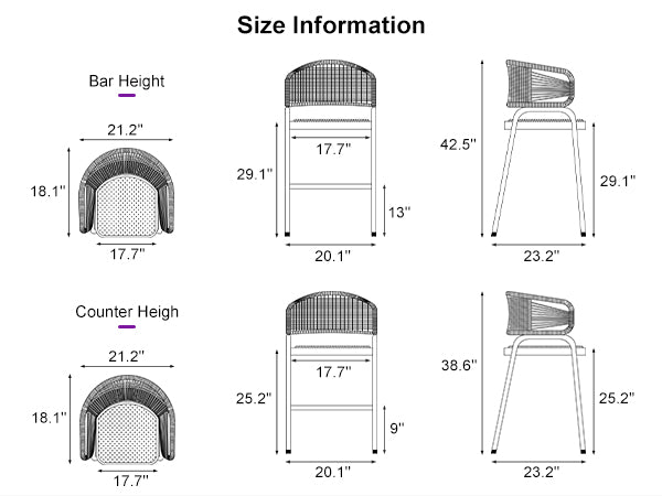 PURPLE-LEAF-Bar-Stools