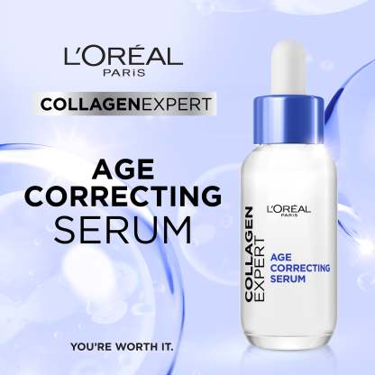 L'Orthtéal Paris Collagen Expert Age-Correcting Serum with Glycerin & Collagen Peptide Fractions