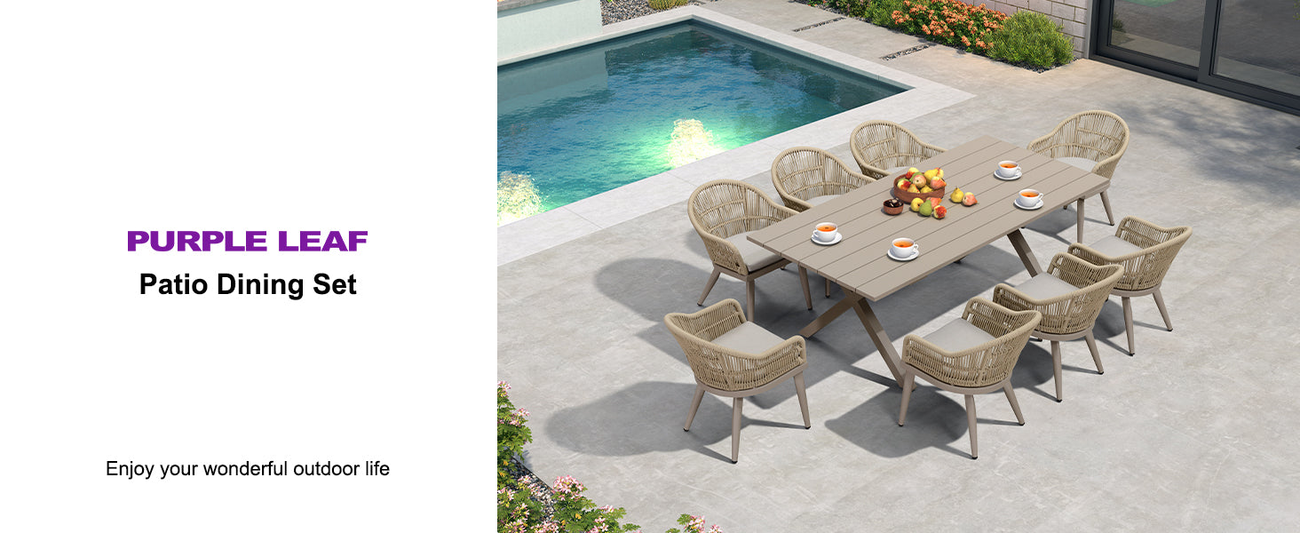 PURPLE LEAF Dining Set