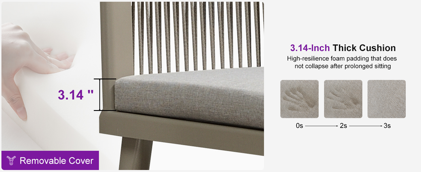 PURPLE LEAF Patio Conversation Set