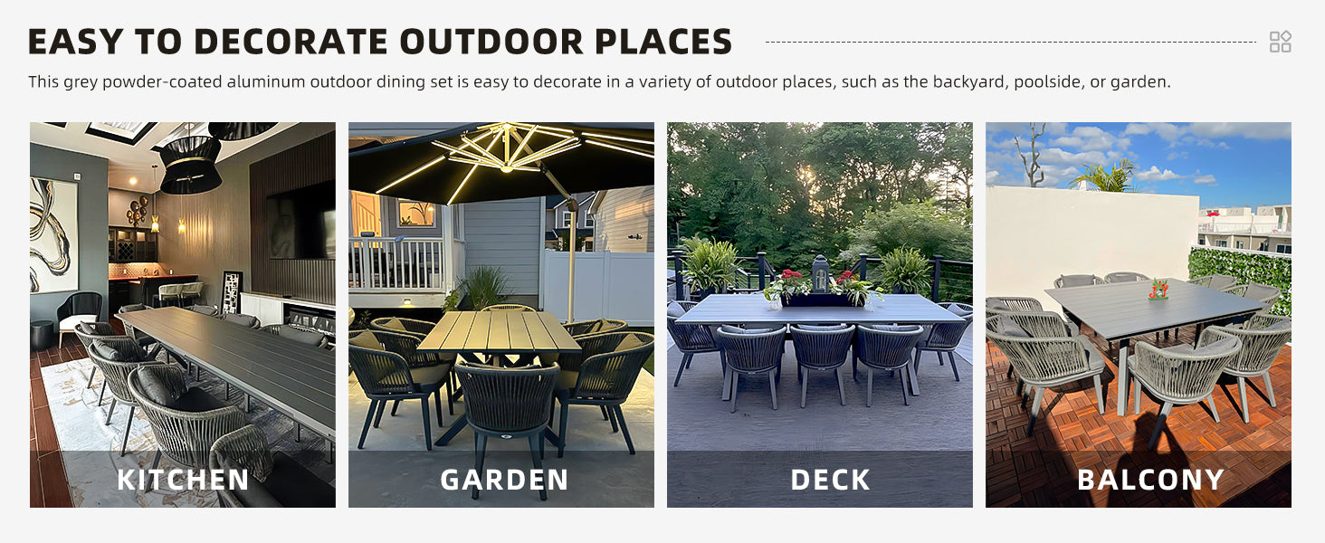 PURPLE LEAF Dining Set