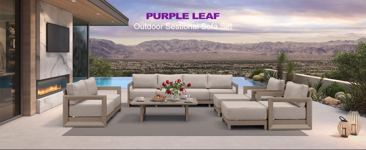 PURPLE LEAF Patio Conversation Set