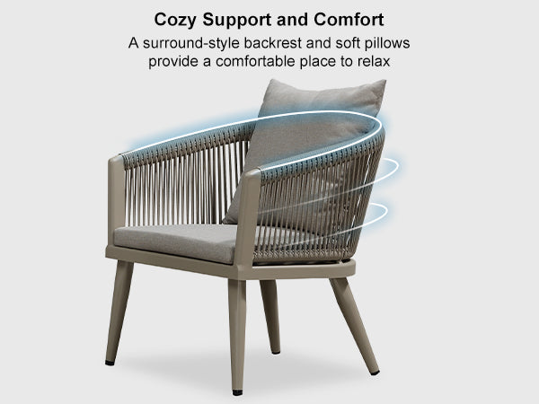 PURPLE LEAF Patio Conversation Set