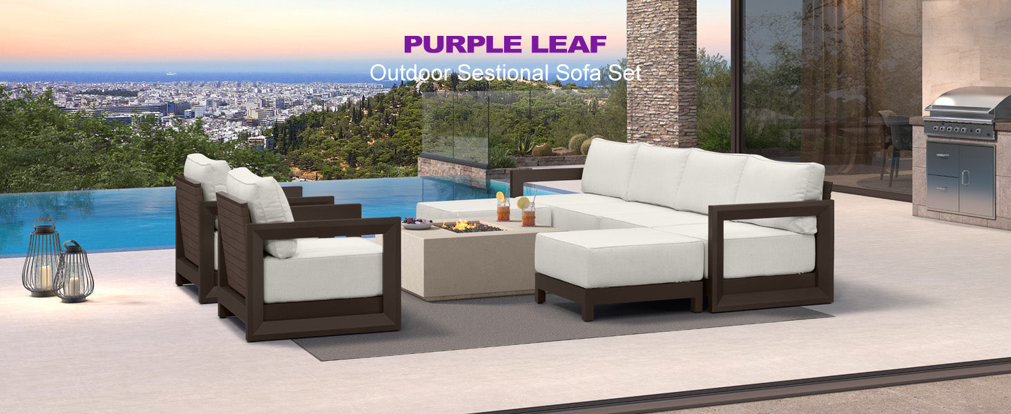 PURPLE LEAF Patio Conversation Set