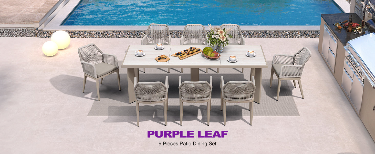 PURPLE LEAF Dining Set