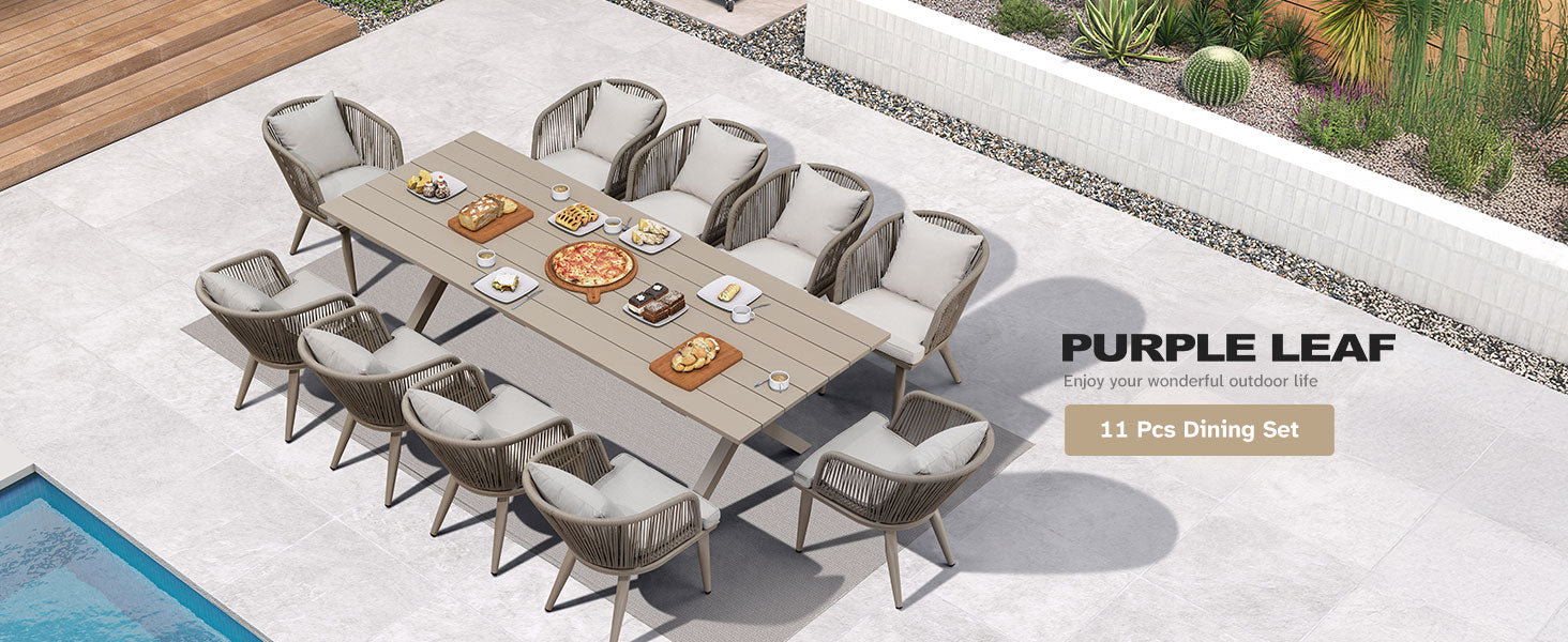 PURPLE LEAF Dining Set