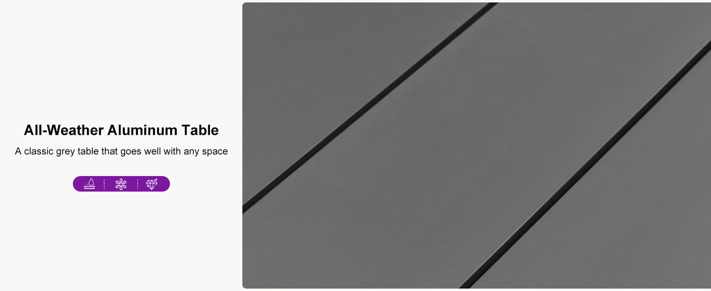 PURPLE LEAF Dining Set