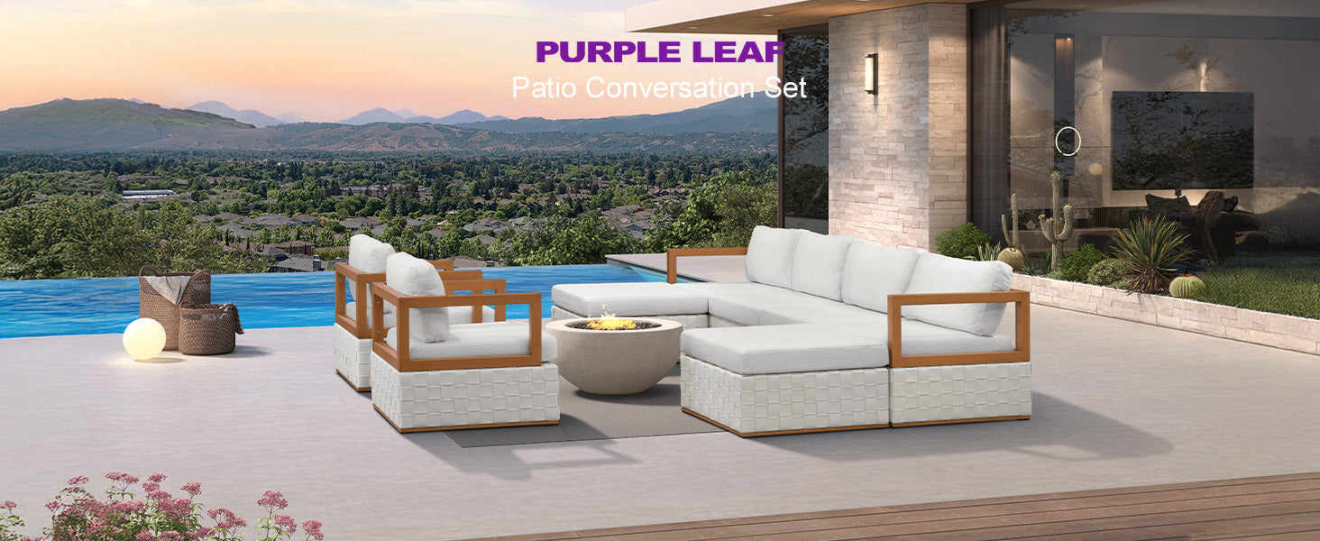 PURPLE LEAF Patio Conversation Set