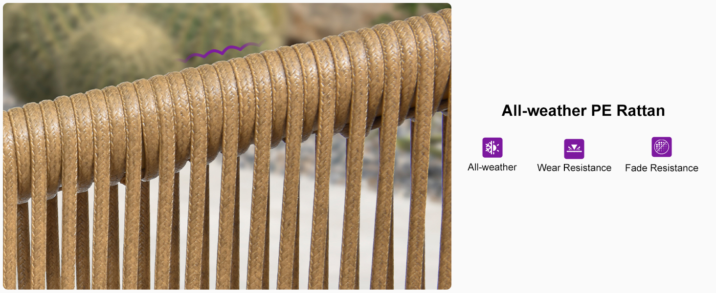 PURPLE LEAF Patio Conversation Set