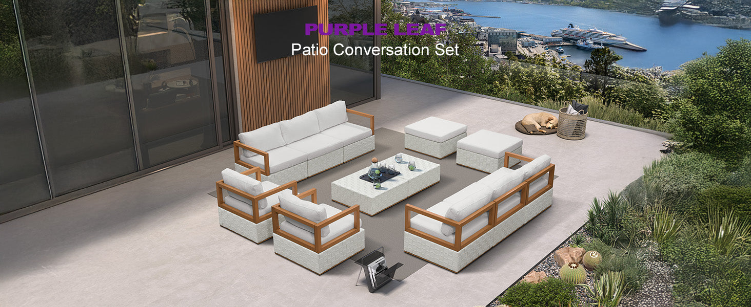 PURPLE LEAF Patio Conversation Set