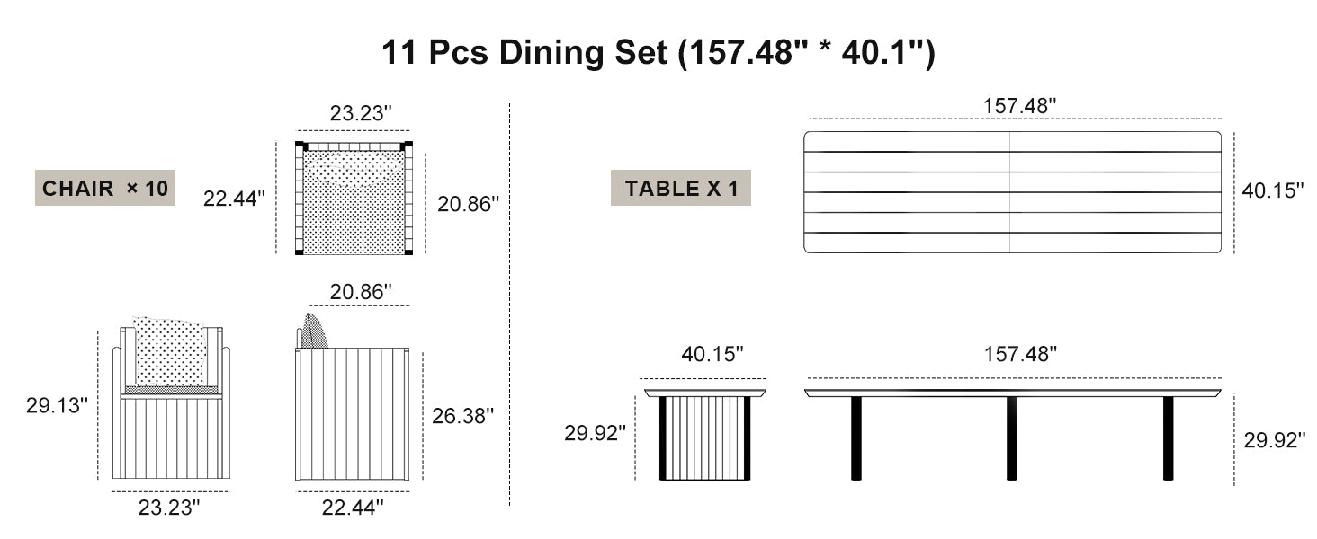 PURPLE LEAF Dining Set