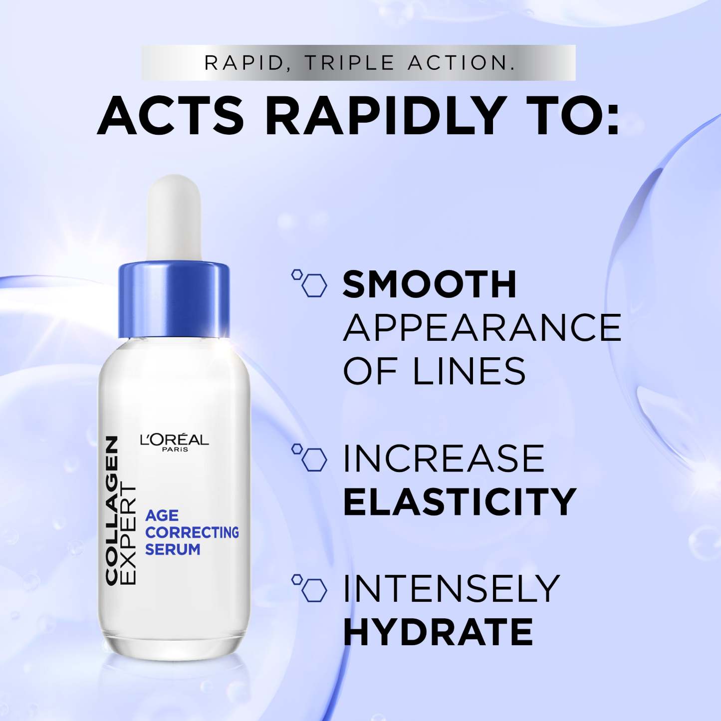 L'Orthtéal Paris Collagen Expert Age-Correcting Serum with Glycerin & Collagen Peptide Fractions