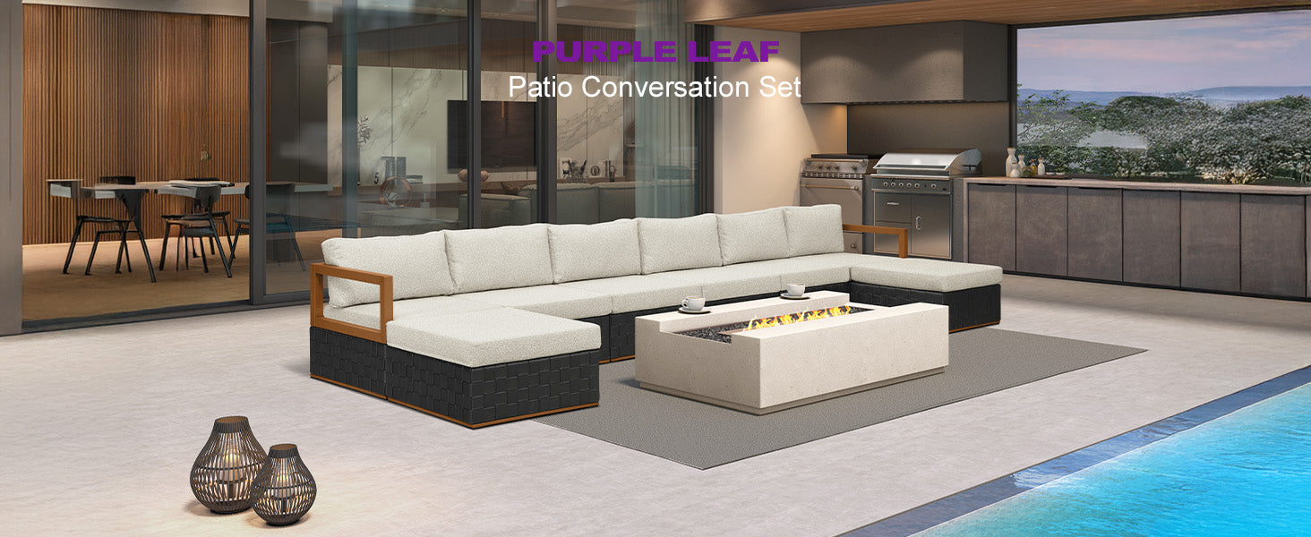 PURPLE LEAF Patio Conversation Set