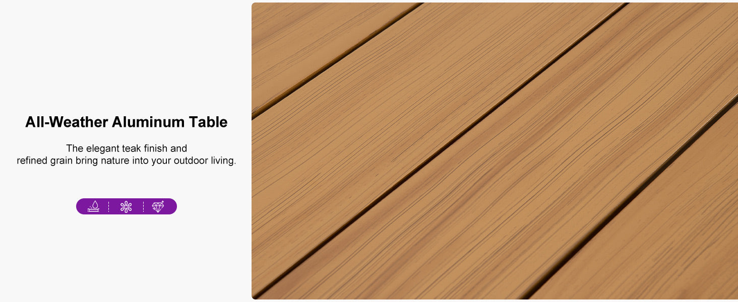 PURPLE LEAF Dining Set