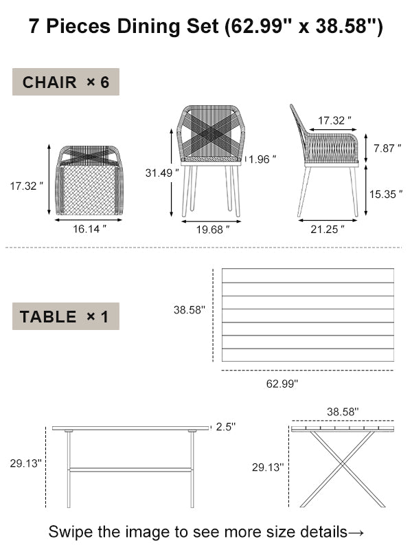 PURPLE LEAF Dining Set