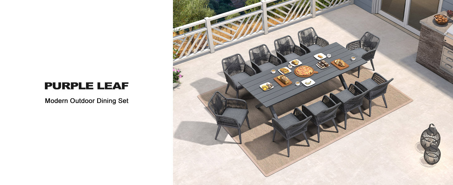 PURPLE LEAF Dining Set