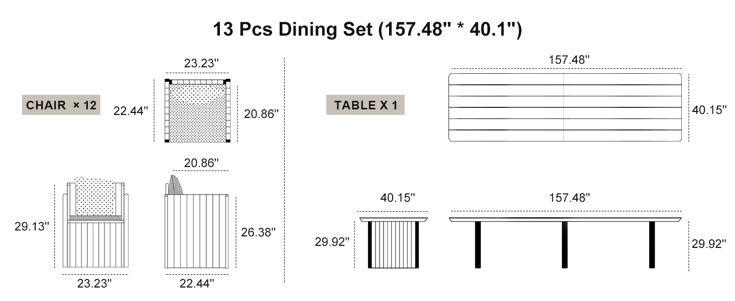 PURPLE LEAF Dining Set