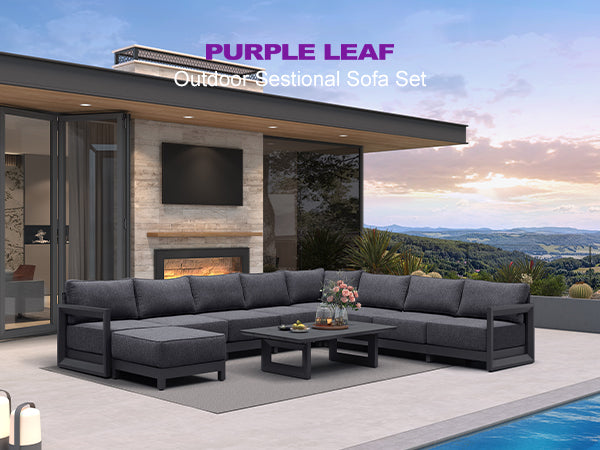 PURPLE LEAF Patio Conversation Set