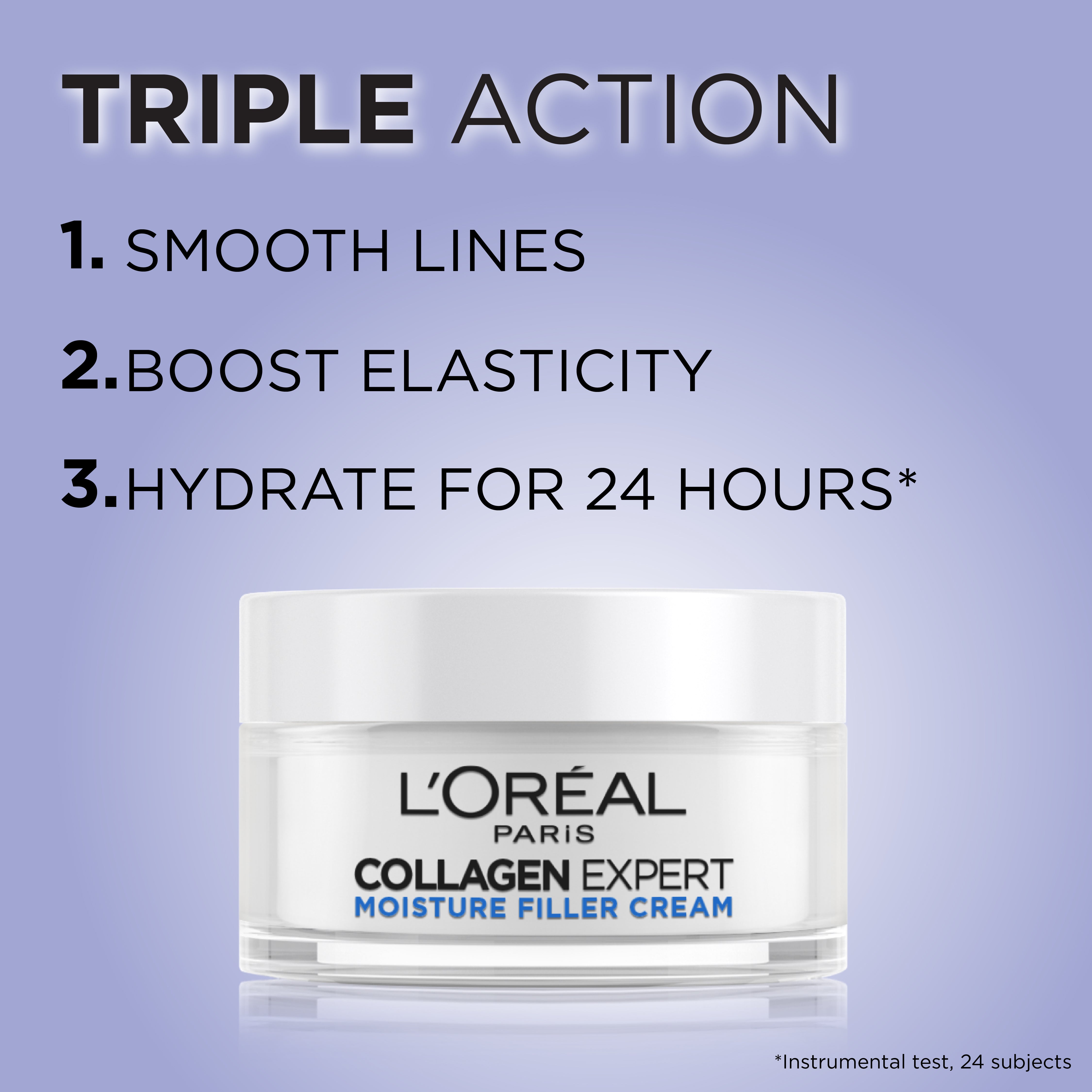 L'Orthtéal Paris Collagen Expert Moisture-Filling Cream, With Glycerin & Collagen Peptide Fractions