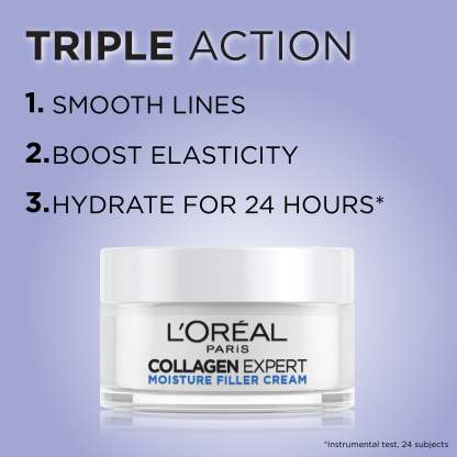 L'Orthtéal Paris Collagen Expert Moisture-Filling Cream, With Glycerin & Collagen Peptide Fractions