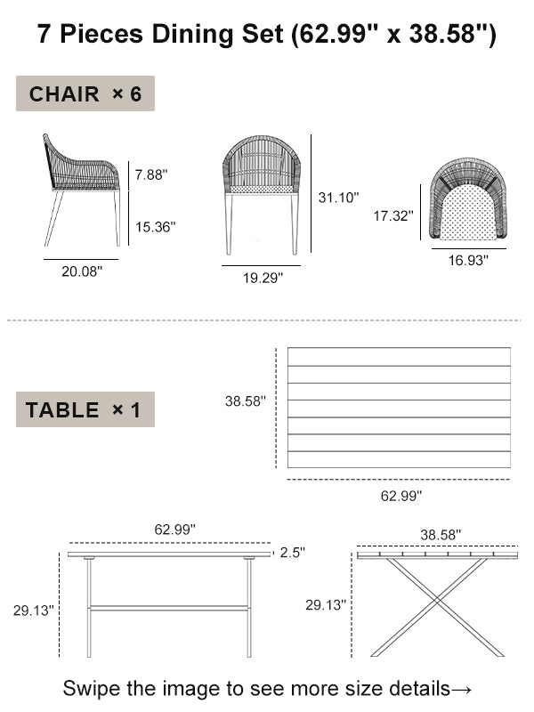 PURPLE LEAF Dining Set