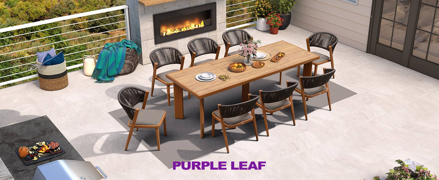 PURPLE LEAF Dining Set