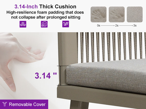 PURPLE LEAF Patio Conversation Set