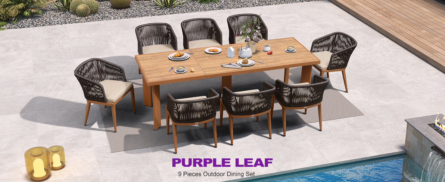 PURPLE LEAF Dining Set