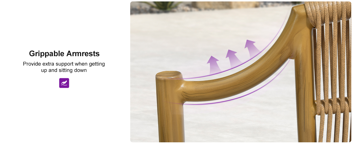 PURPLE LEAF Patio Conversation Set