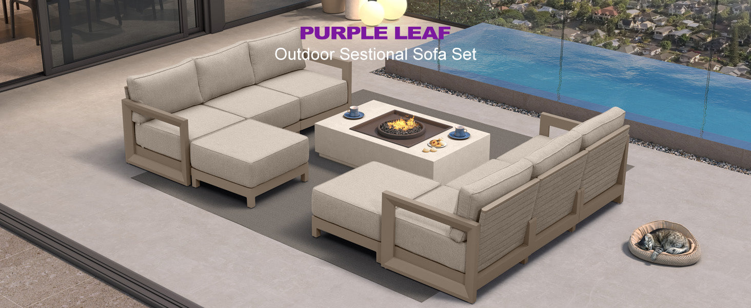 PURPLE LEAF Patio Conversation Set