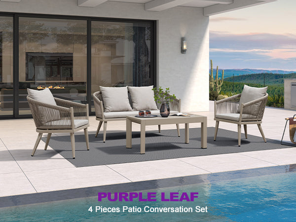 PURPLE LEAF Patio Conversation Set