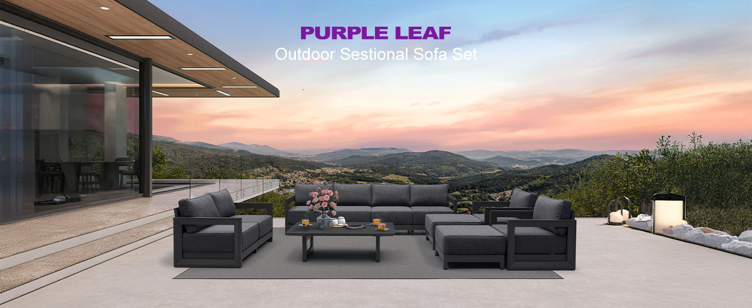 PURPLE LEAF Patio Conversation Set