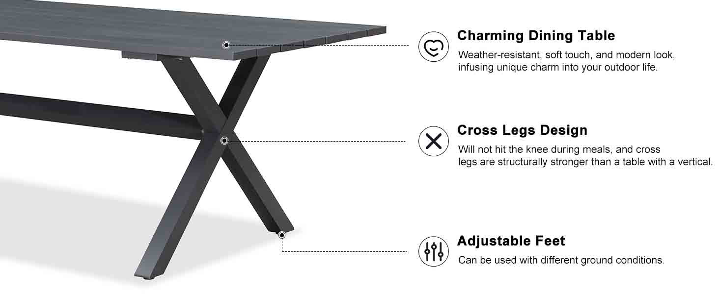 PURPLE LEAF Dining Set