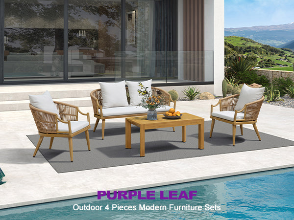 PURPLE LEAF Patio Conversation Set