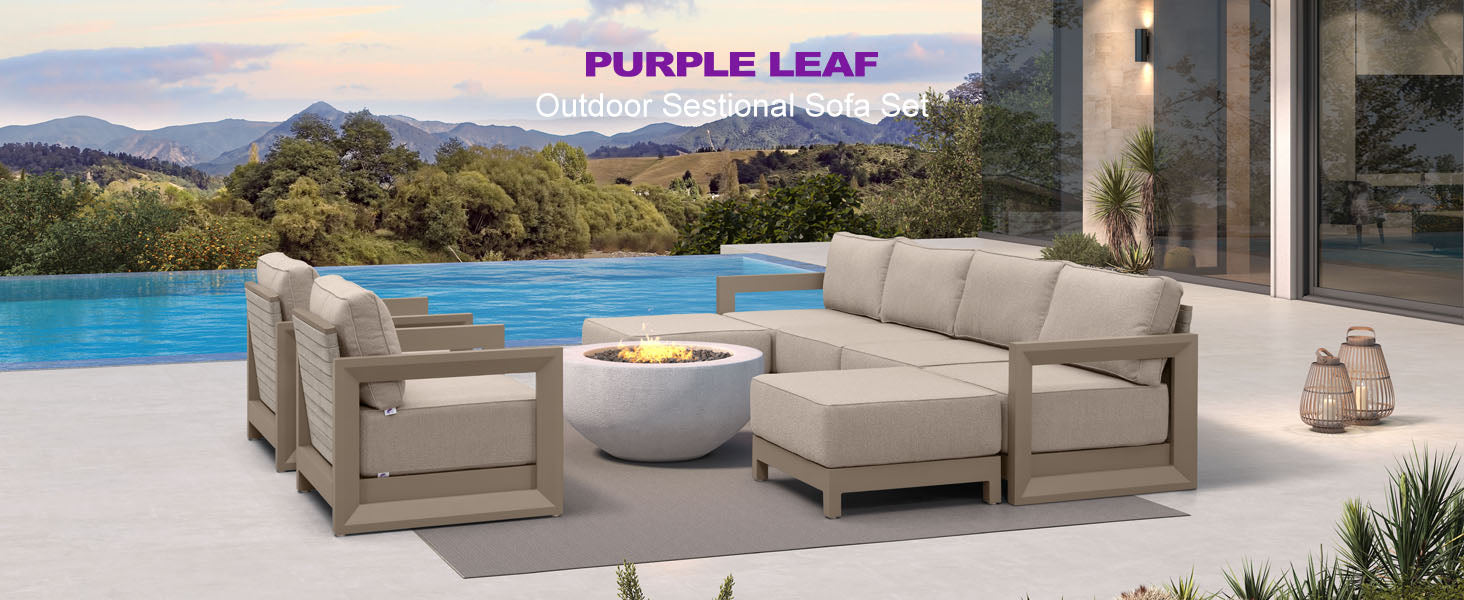PURPLE LEAF Patio Conversation Set