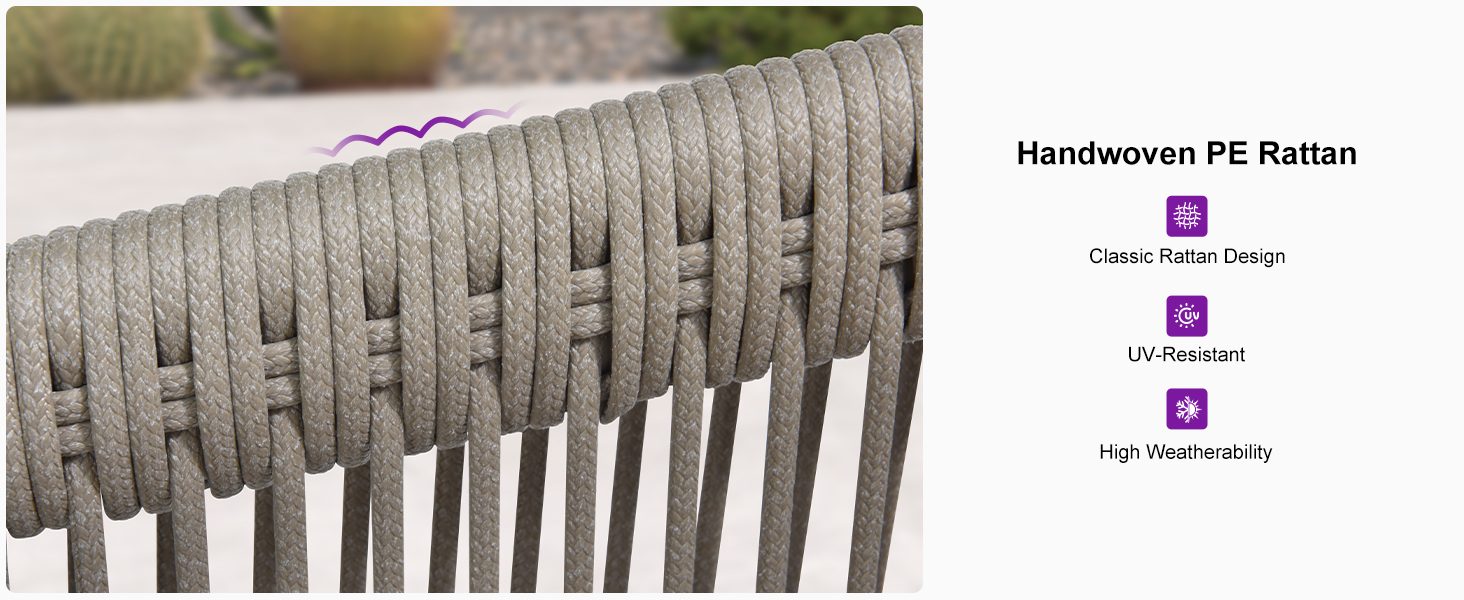 PURPLE LEAF Patio Conversation Set