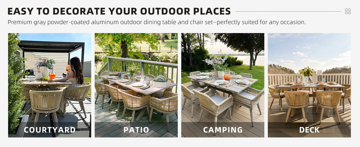 PURPLE LEAF Dining Set