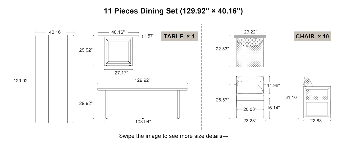 PURPLE LEAF Dining Set