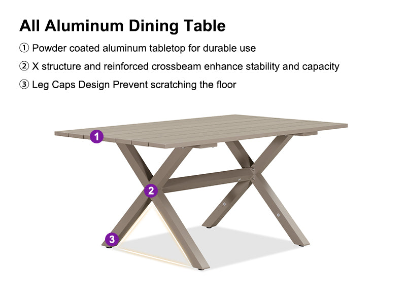 PURPLE LEAF Dining Set