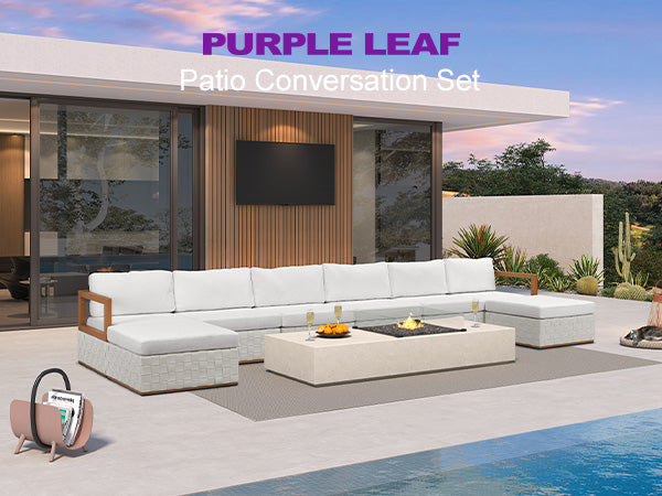 PURPLE LEAF Patio Conversation Set