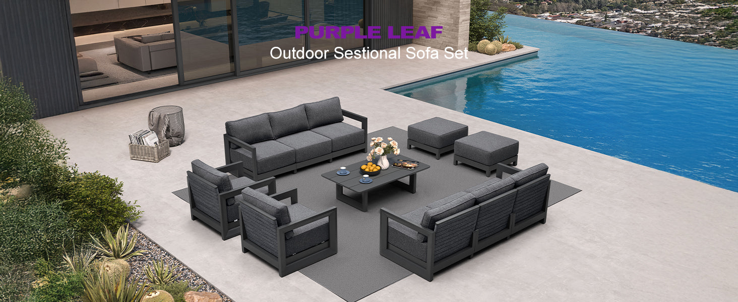 PURPLE LEAF Patio Conversation Set